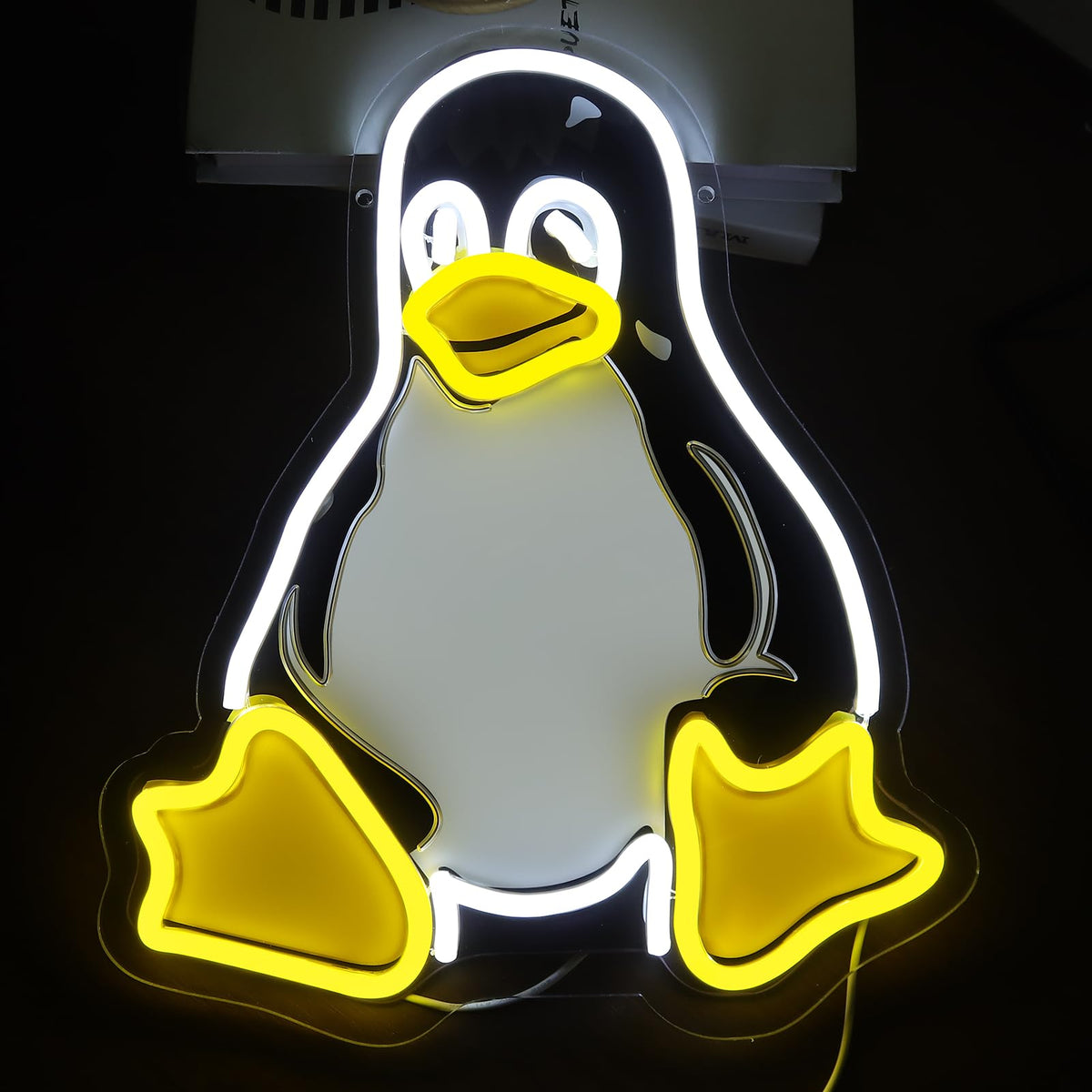 OIZEGO Penguin Neon Signs for Wall Decor Neon Lights for Bedroom Led Signs Suitable for Dormitory Man Cave Christmas Gift