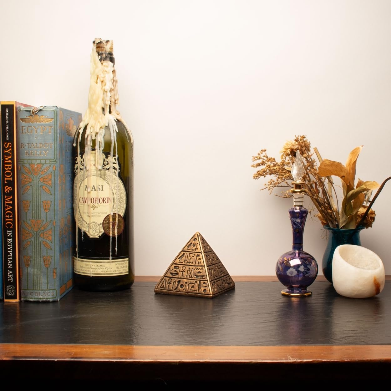 Egyptian Pyramid Statue - Bronze - 3.5" - Made in Egypt