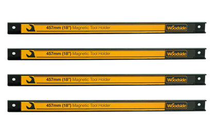 Woodside Garage Wall Tool Holder, 18”/46cm Heavy Duty Powerful Magnetic Strip (pack of 4)