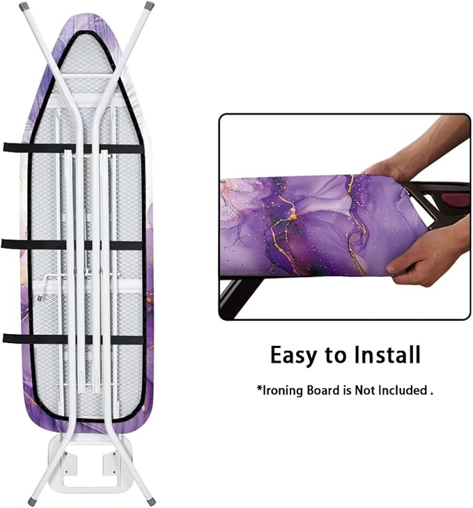 Sprowallow Purple Butterfly Flower Ironing Board Covers 15 x 54 inch Drawstring