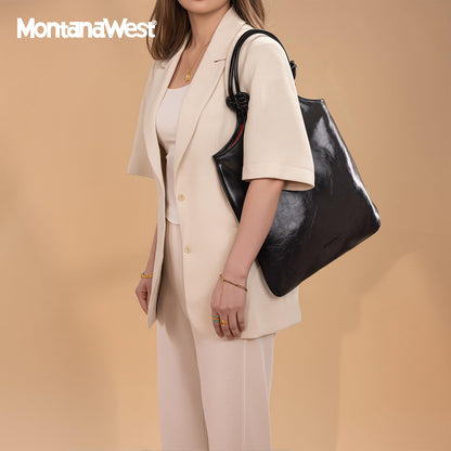 Montana West Purse for Women Lightweight Tote Bag Hobo Shoulder Ladies Top Handle Handbag