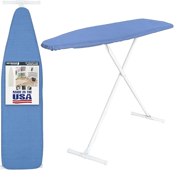 Full Size Ironing Board with Cover & Pad – Made in USA by Seymour Home Products