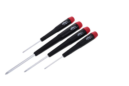 Wiha 26194 Screwdriver Set, Phillips with Precision Handles, 4 Piece
