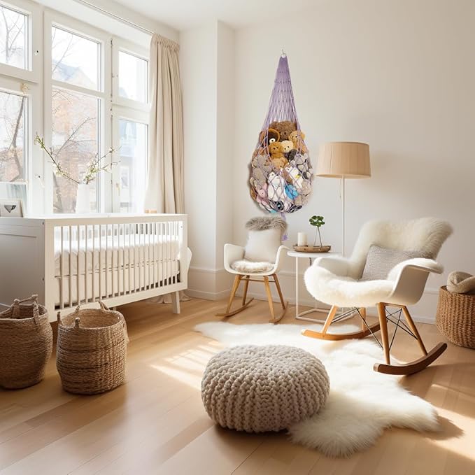 Upgrade Stuffed Animal Hammock Corner or Wall Hanging Net