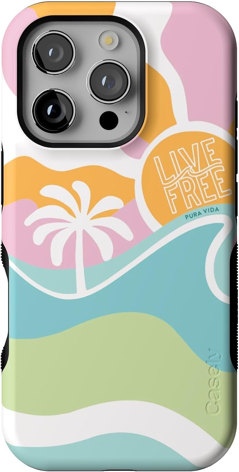 Casely iPhone 16 Pro Case | Fit Check | Neutral Checkerboard | Compatible with MagSafe | Bold Protective Design