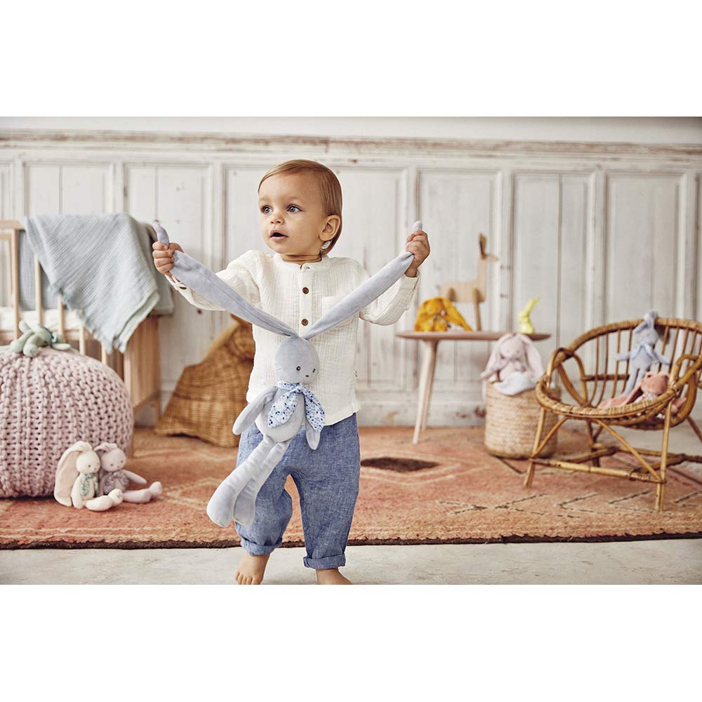 Kaloo - Lapinoo - Rabbit Doll - Baby’s Bi-Material Jersey & Knit Fabric Toy - 9.8"/25 cm - Pink Colour - Ultra-Soft materials - Gift Box - K972202