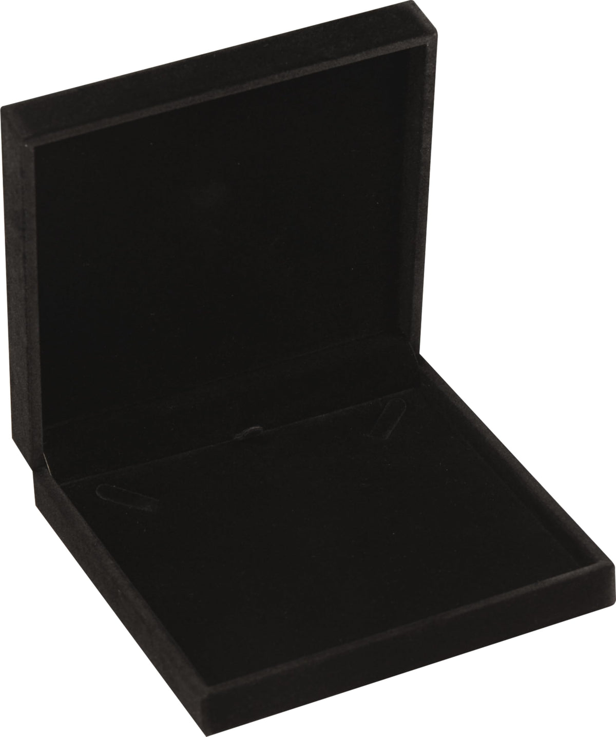 LAODA Big Necklace Chain Jewelry Gift Box Soft Touch Premium Velvet Material Choker Necklace Storage Holder Box for Women Men Size 6.4"(W)*6.4"(D)*1.5"(H) Black