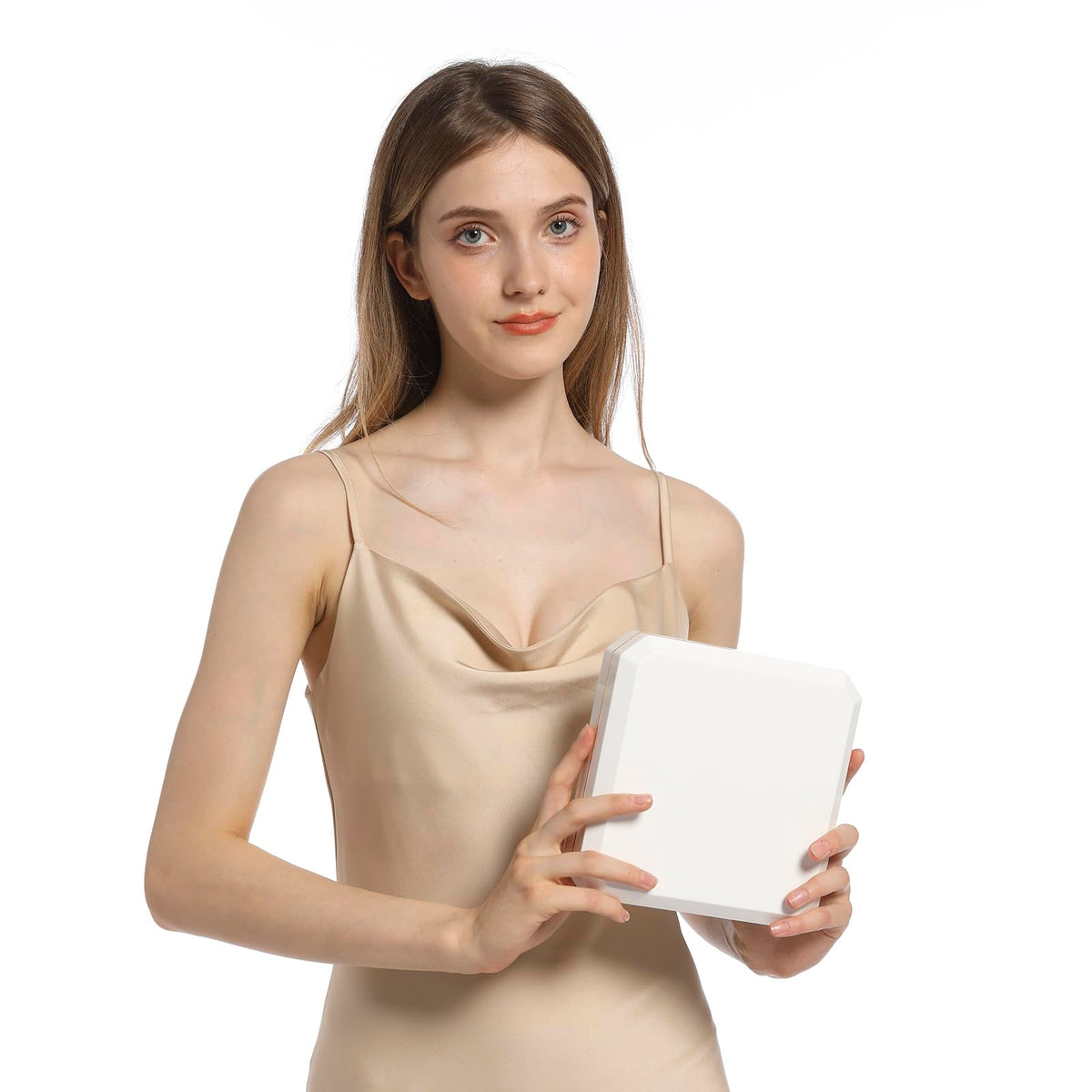 HSLFUAI Large Necklace Box, Necklace Gift Box with Led Light,Jewelry Box for Necklace,Jewelry Gift Box for Wedding, Birthday, Valentine' Day, Mother'S Day, Christmas