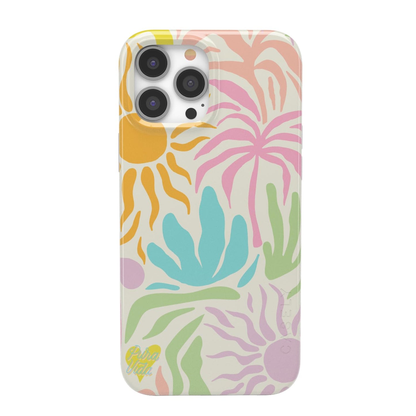 Casely iPhone 13 Pro Max Case | Here Comes The Sun | Colorblock Sunset | Classic Ultra Slim Case Design