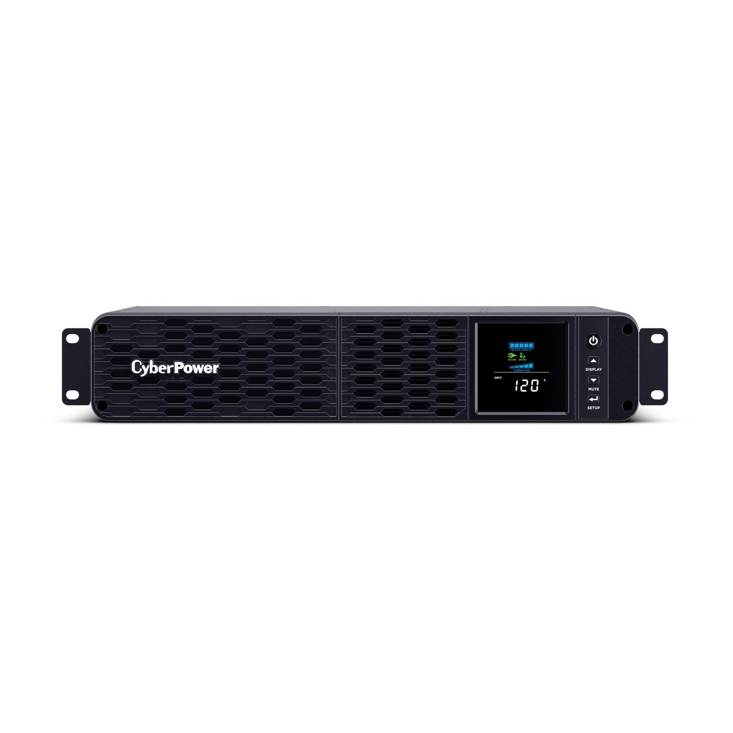 CyberPower CP2000PFCRM2U PFC Sinewave UPS Battery Backup and Surge Protector, 2000VA/1200W, 8 Outlets, AVR, Short Depth 2U Rackmount; UL Certified
