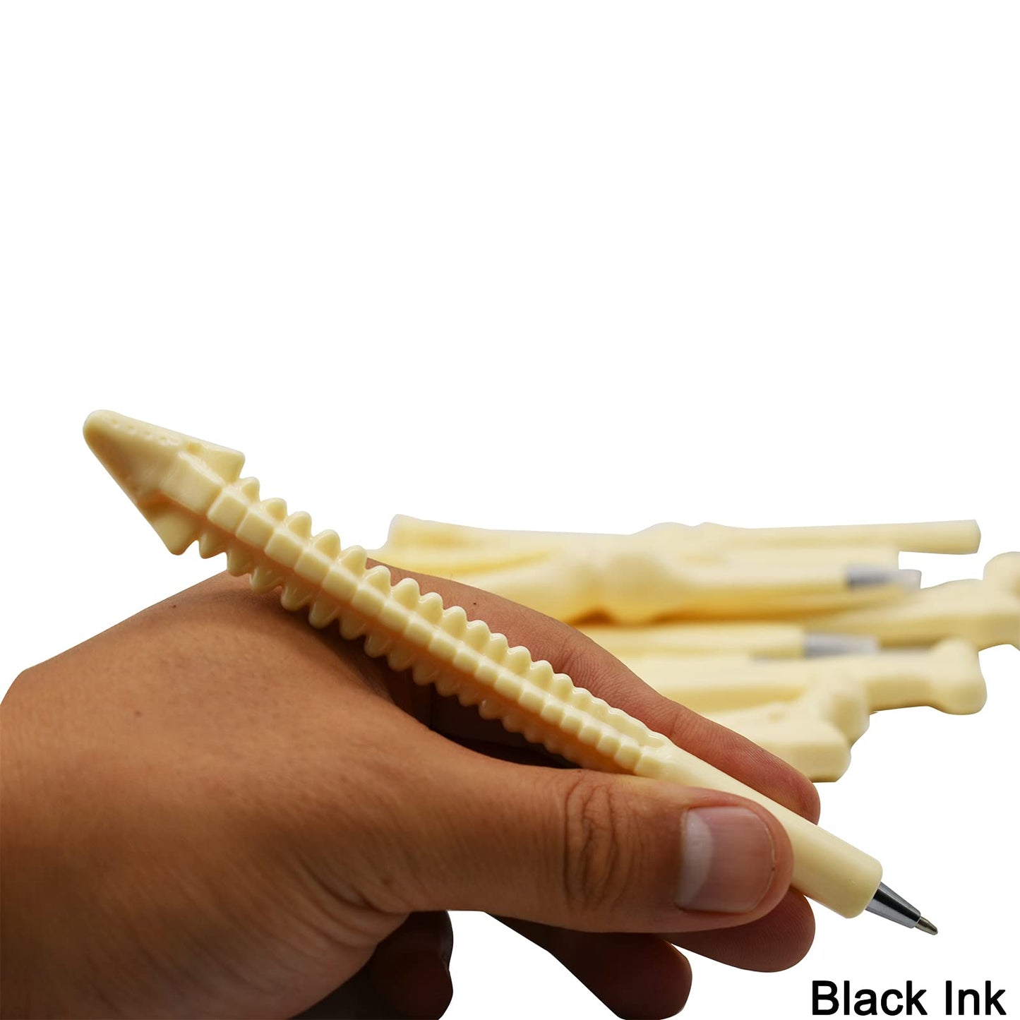 Maydahui 25 PCS Bone Ballpoint Pen Creative Novelty Pens Black Ink for Halloween Artist Doctot Nurse School Office Party
