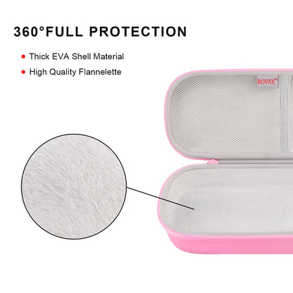 BOVKE Travel Carrying Case Compatible With 3M Littmann Classic III, Lightweight II S.E, MDF Acoustica Deluxe Stethoscope, Extra Room for Medical Scissors EMT Trauma Shears and LED Penlight, Pearl Pink