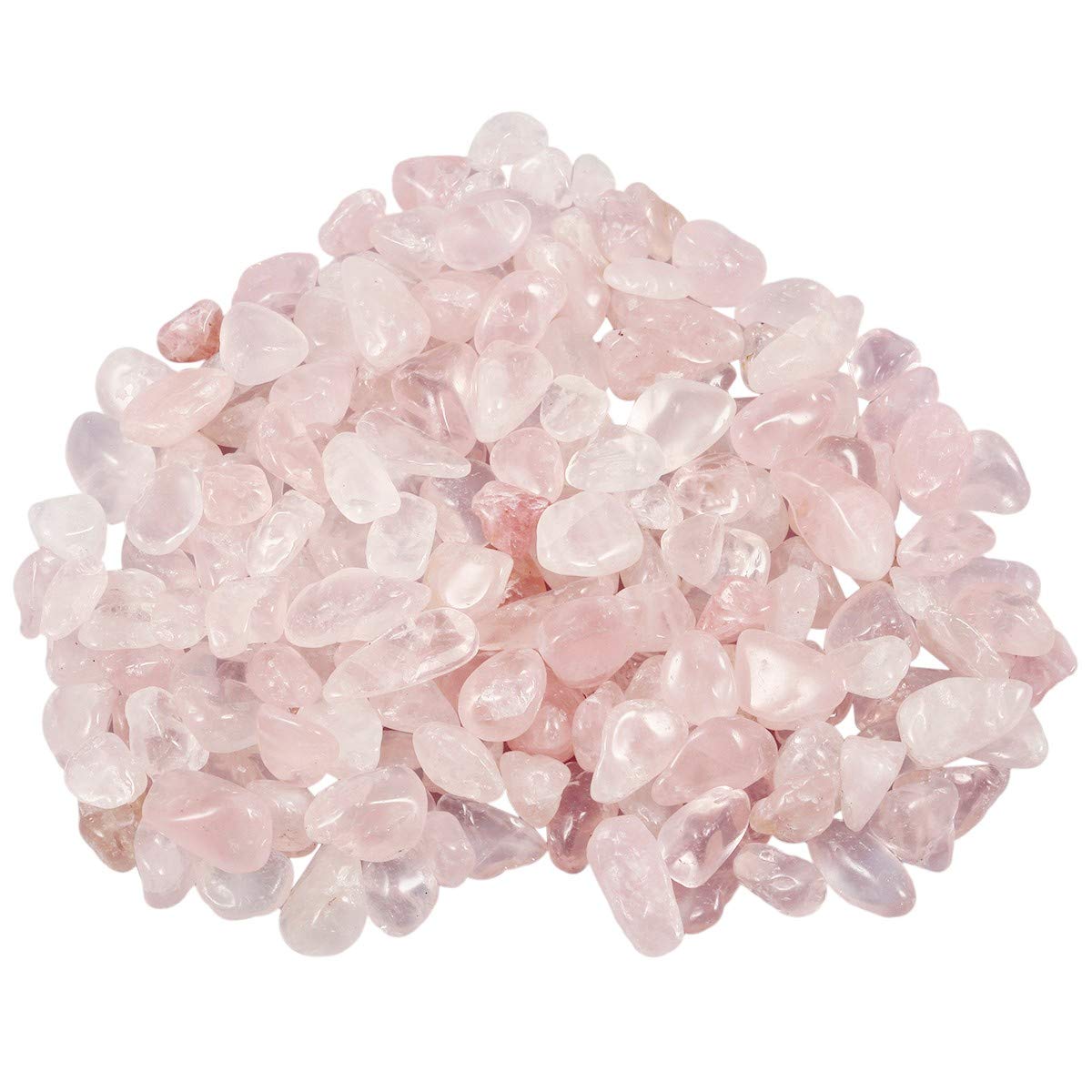 SUNYIK Green Aventurine/Rose Quartz Chips Stone Crushed Healing Crystal Quartz Rocks Reiki Decoration Irregular Shaped, 0.1"-0.5", 0.5lb, Pack of 2