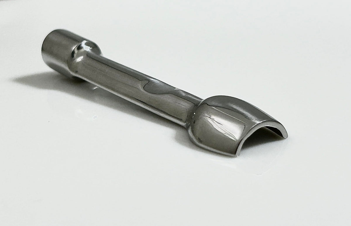 Mini Stainless Steel Scoop and Tamp Tool for Dry Herbs Spices Powder Salt Glitter by Brocoli