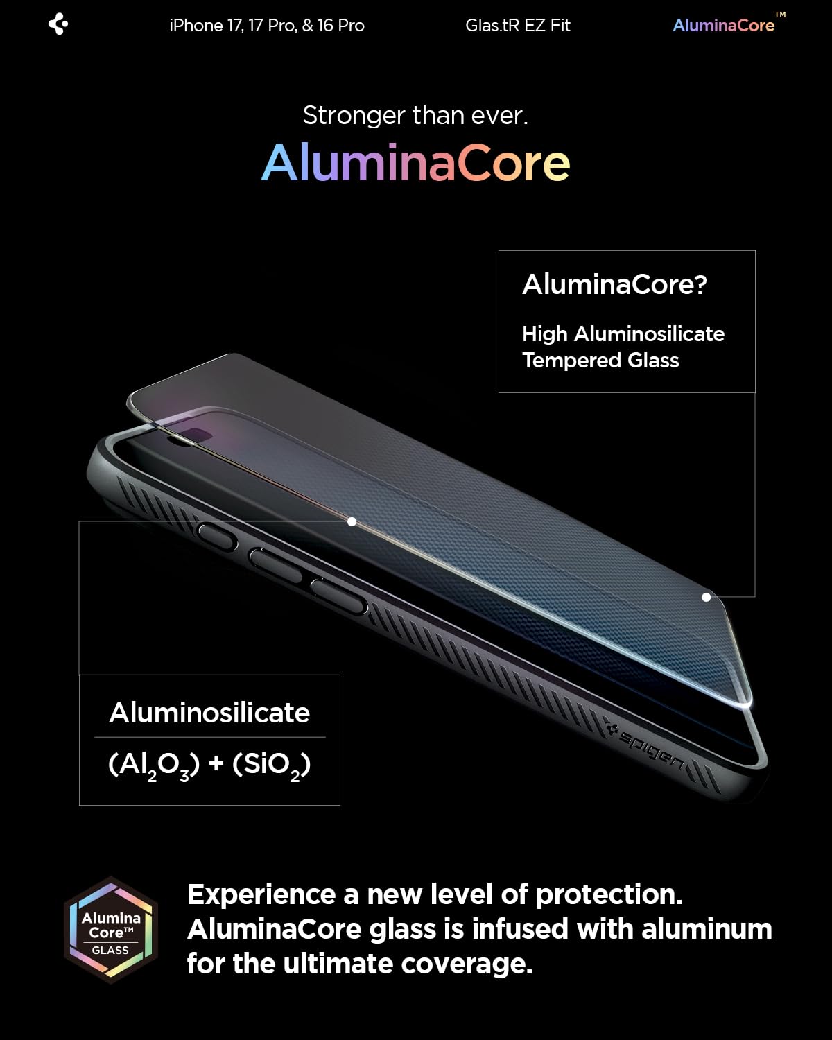 Spigen Tempered Glass Screen Protector [GlasTR EZ FIT] designed for iPhone 14 Pro Max [Case Friendly] - Sensor Protection / 2 Pack