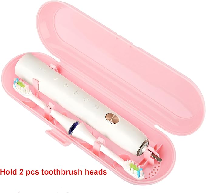 Cosmos Pack of 2 Plastic Travel Case Toothbrush Carrying Case Holder Container