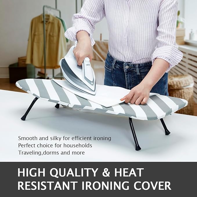 SheeChung Small Ironing Board 12"x32" Foldable Ironing Board