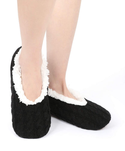 Panda Bros Slipper Socks For Women With Grippers, Fuzzy Womens Slipper Socks With Non Slip Bottoms, Cozy Warm House Slippers