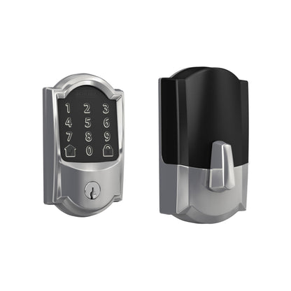 Schlage Encode Smart WiFi Deadbolt Lock for Front Door - Keyless Entry with App or Touchscreen - Works with Alexa, Hey Google, & Airbnb - Create Codes for Guests - Matte Black