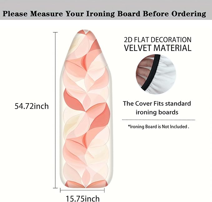 Nuxovilar Soft Gradient Leaf Motifs Ironing Board Cover, This Cover Fits Most