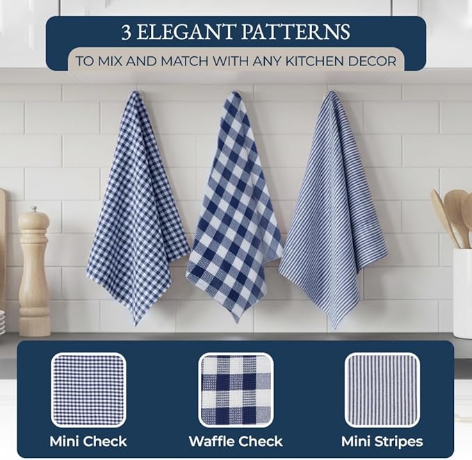 LANE LINEN Flour Sack Dish Towels Set
