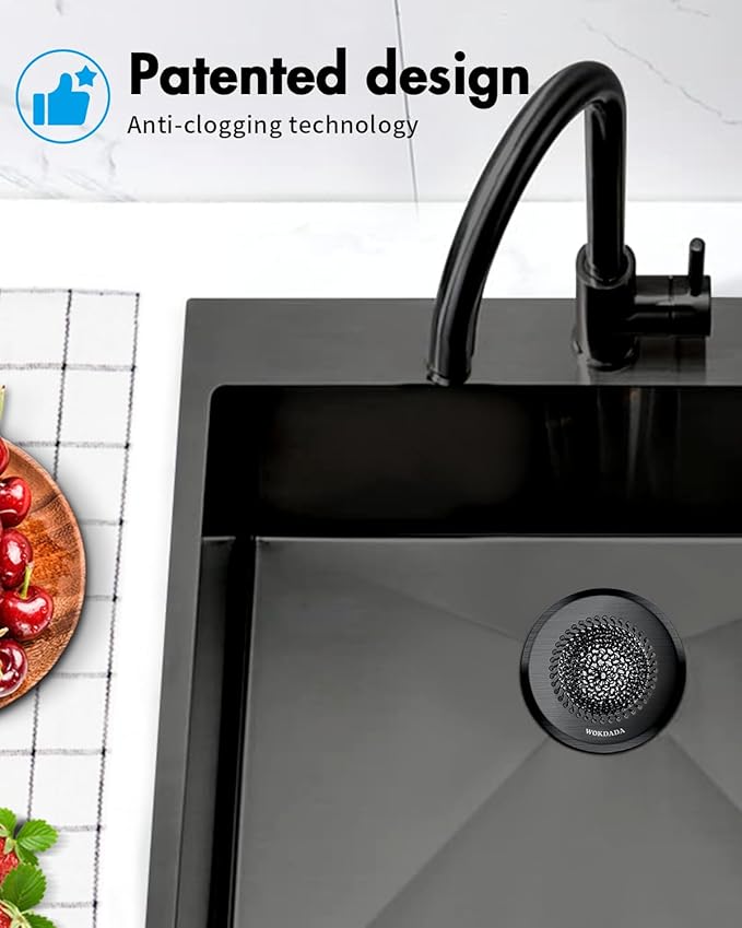 Sink Drain Strainer, Reversible Mesh Sink Strainer