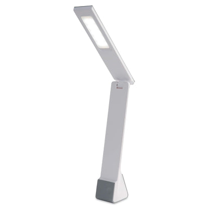 PURElite LED Rechargeable Flip Light – Table Lamp & Desk Lamp, 3 Brightness Setting, Natural LED Daylight Bulbs for Reading, Needlework, Sewing, Crafting, Battery Powered