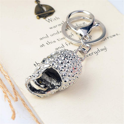 LXSSLY Skull Keychain for Men,Diamond Keychain,Punk Style Rhinestone Key chains,Crystal Skull Keyrings,Car Keychains for Men Women