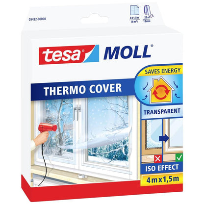tesa 05432 Insulating Film for Windows, Transparent 4m x 1.5m (max)