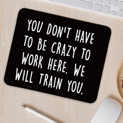KDHTY Welcome Gifts for New Employees,Funny Employee Mouse Pad,Funny Desk Accessories for Work,Funny Sarcastic Mouse Pad Gift for Gaming Office Laptop,Non-Slip Rubber Base Mousepad 9.5x7.9 inches