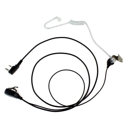 Retevis Walkie Talkie Earpiece, 2 Pin Security Headset, Surveillance Earpiece Compatible for Retevis RT24 RT27 eSynic UV-5R Baofeng 888S BF-88E Kenwood Two Way Radio (1pcs)