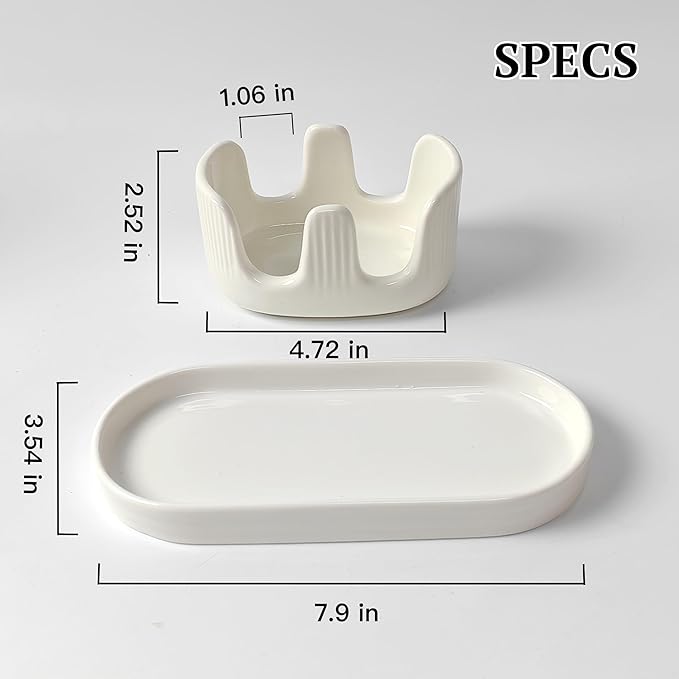 Ceramic Double Sponge Holder