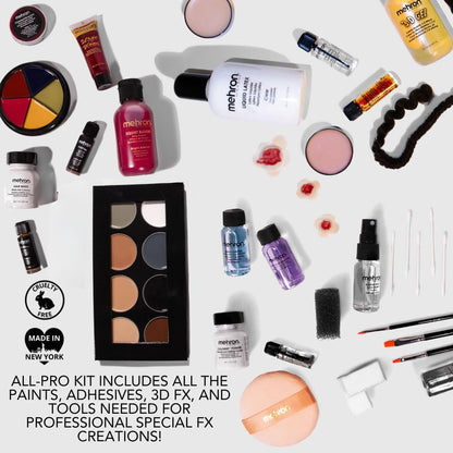 Mehron Makeup Special FX All-Pro Makeup Kit | Complete Professional Stage Kit | Special Effects for Theatre, Halloween, & Cosplay