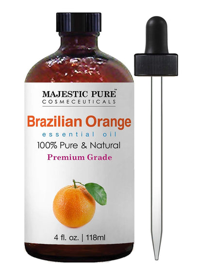 Majestic Pure Lavender Essential Oil with Glass Dropper - Huge 4 Fl Oz - 100% Pure and Natural Lavender Oil - Premium Grade Essential Oils for Diffuser, Aromatherapy, Soap and Candle Making