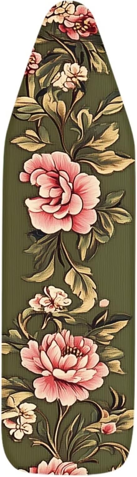 Pink Flower Print Ironing Board Cover and Pad
