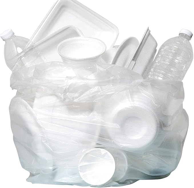 Aluf Plastics High Density Trash Bags, 33 Gallon, 11 Micron,