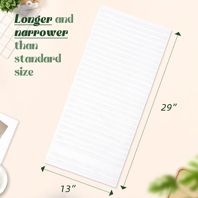 Jacquotha Luxurious 2-Pack Ribbed Striped Hand Towels – Hotel & Spa Premium