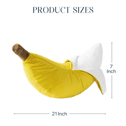 Phantoscope Papaya Shaped Throw Pillow, Fruit Themed Cushion for Couch, Bed and Chair, Pink, 10 x 15 inches