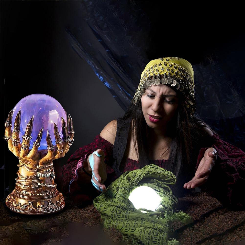 Dan&Dre Halloween Witch Celestial Flashing Crystal Ball for Decoration