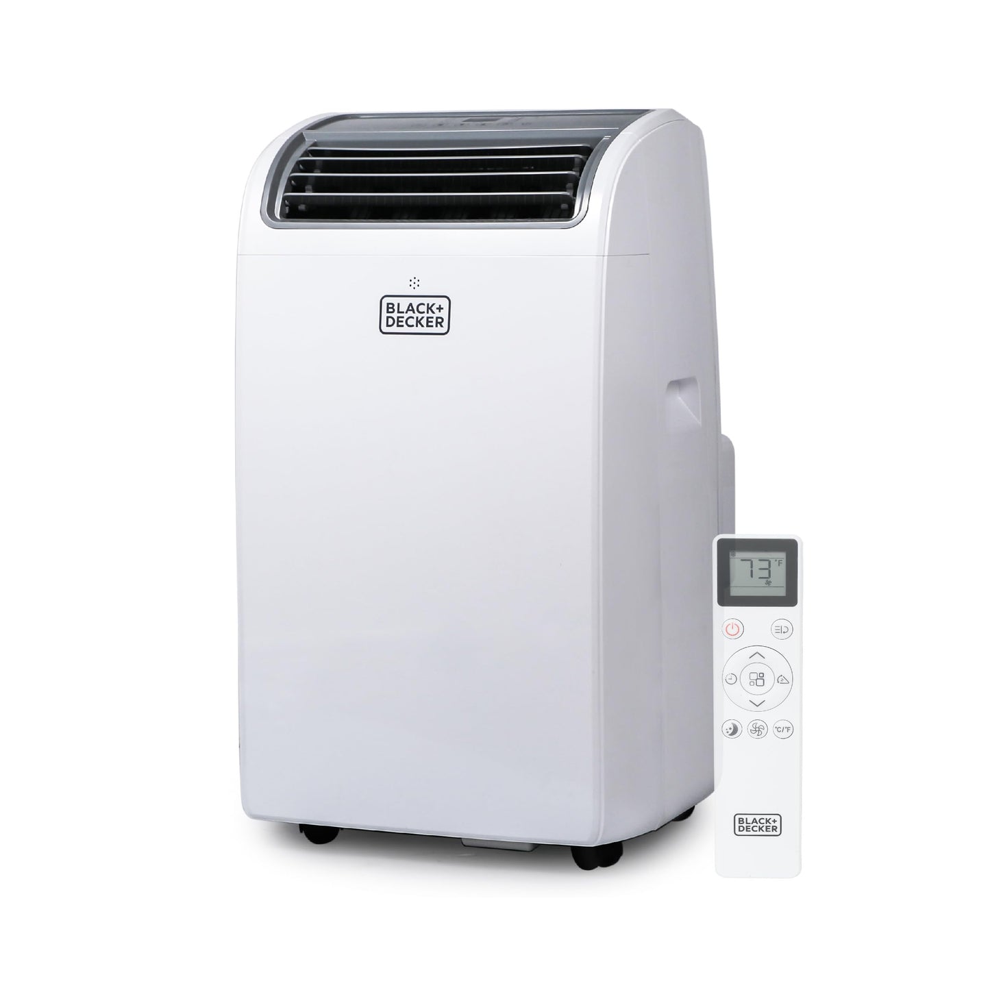BLACK+DECKER Smart Portable Air Conditioner, 12,000 BTU (8,350 BTU SACC) for Rooms up to 550 Sq. Ft., Smart Portable AC with Follow Me Remote and Window Kit, BPACT12WT, White
