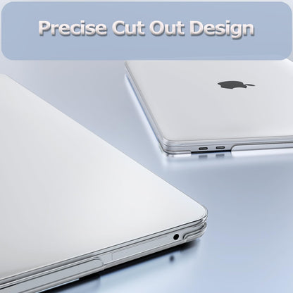 MOSISO Compatible with MacBook Pro 13 inch Case M2 M1 2025 2024-2016 A2338 A2289 A2251 A2159 A1989 A1706 A1708, Plastic Hard Shell Cover &Keyboard Skin&Screen Film&Pouch, Crystal Clear