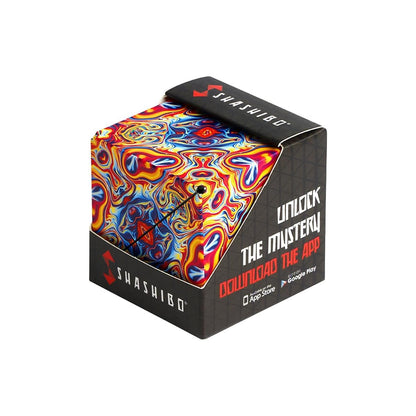 Shashibo Shape Shifting Box - Award-Winning, Patented Sensory Cube w/ 36 Rare Earth Magnets - Extraordinary 3D Magic Cube Cube Magnet Sensory Toy Transforms Into Over 70 Shapes (Spaced Out)
