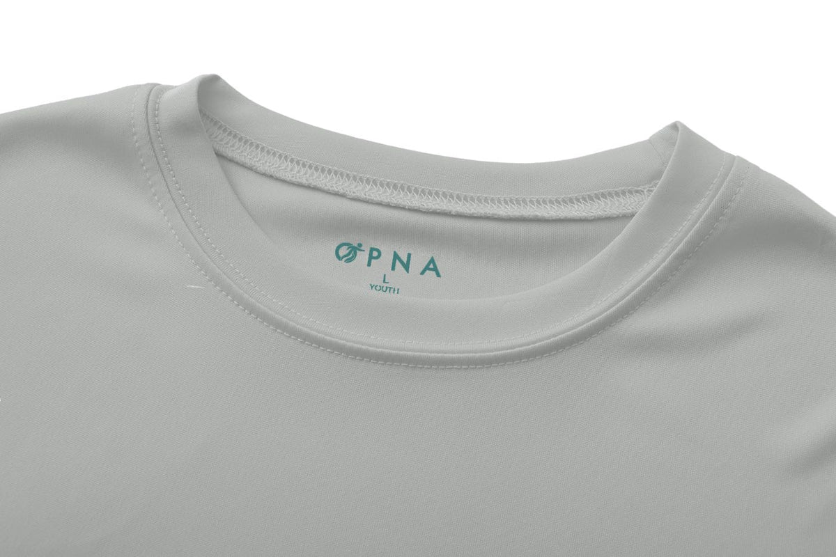 Opna Youth Boys Dri Fit Athletic T Shirts for Boys & Girls Sports Undershirt – Youth & Teen Sizes Silver-S