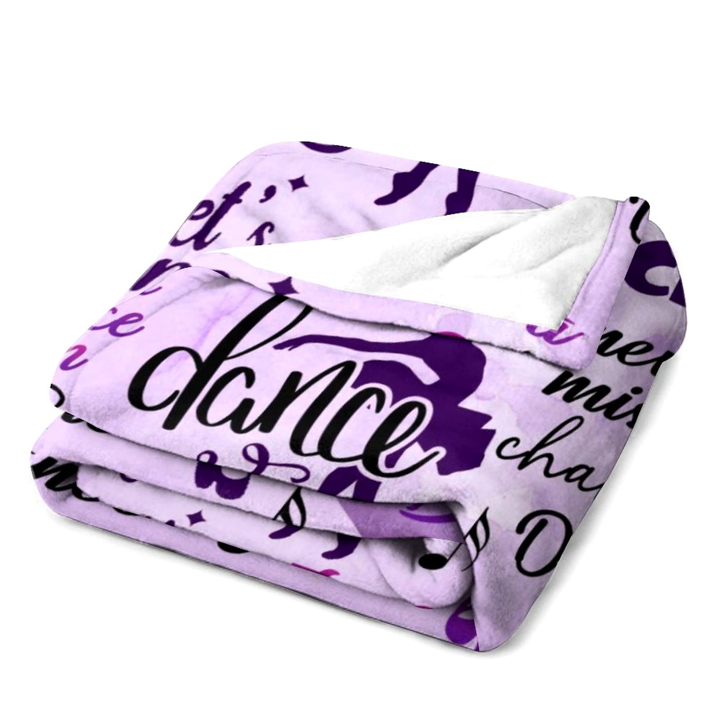 MIBDDK Dancer Gifts Blanket Dance Life Flannel Fleece Throw Blankets for Sofa Couch Bed Office All Season 50"X40"