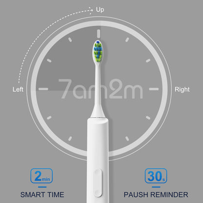 7AM2M Sonic Electric Toothbrush for Adults and Kids, 40000VPM Power Toothbrushes, USB-C Rechargeable with 4 Brush Heads, 5 Modes, 2 Minutes Built in Smart Timer, One Charge for 60 Days (Black)