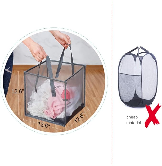 HONOMA Mesh Popup Laundry bags Hamper