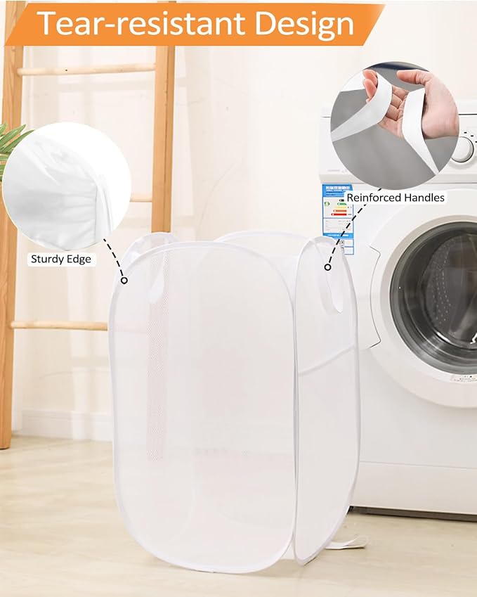 2 Pack Durable Collapsible Laundry Baskets