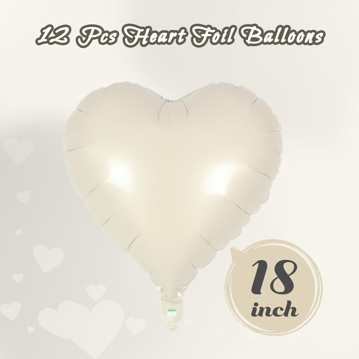 12 Pcs Red Heart Balloons,18 Inch Heart Foil Balloons Love Balloon Valentine Balloon for Birthday Party Wedding Engagement Party Baby Shower Valentine Day Decorations (red)