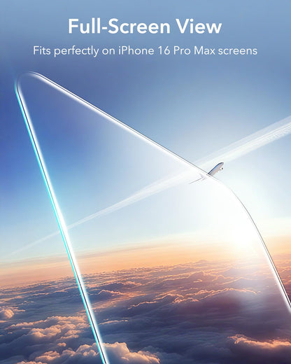 ESR 3 Pack for iPhone 16 Pro Max Screen Protector, [9H Hardness] [Military Grade Shatterproof] Tempered Glass Film with Flawless Fit Tray, HD Clear, Scratch Resistant
