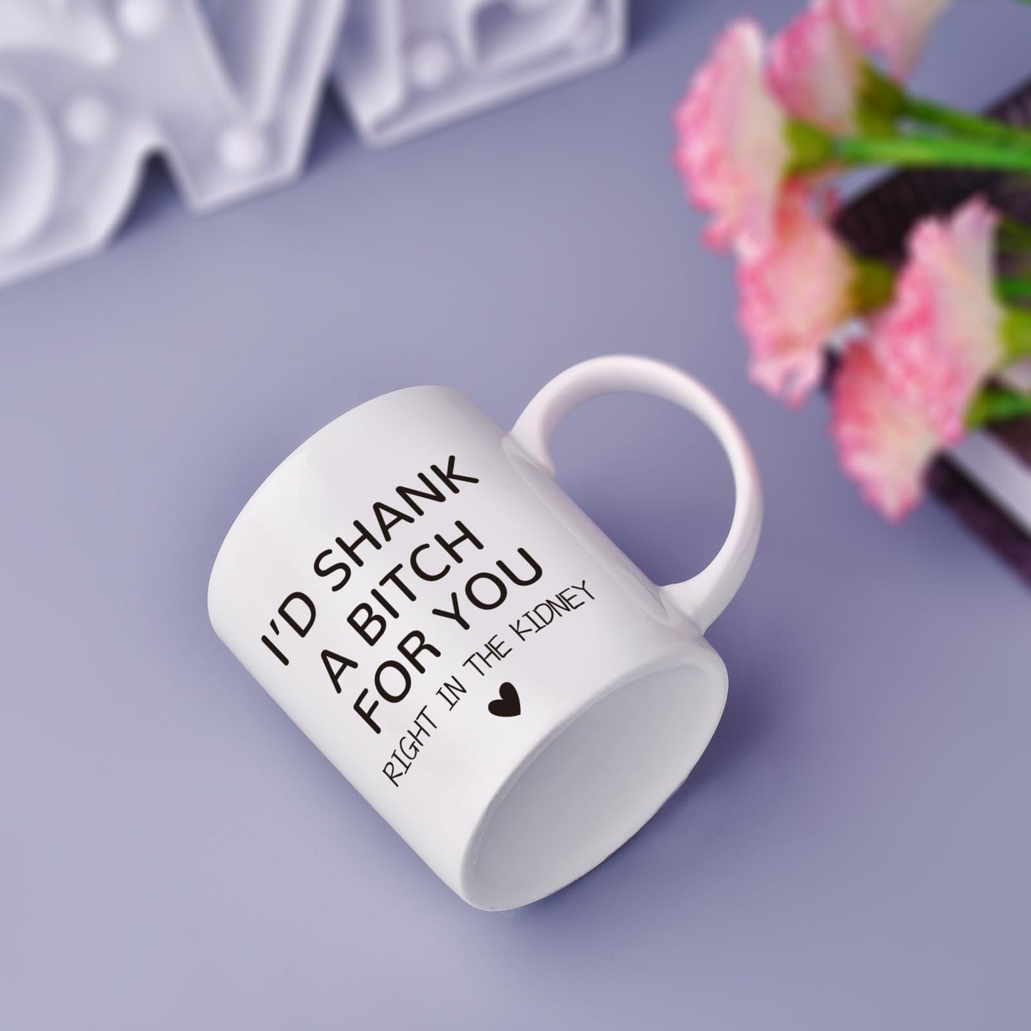 Valentines Galentines Day Gifts for Her - 12oz Funny Coffee Mug for Best Friend Girlfriend Besties BFF Mom Grandma Wife Sister Gifts from Sister Valentine's Birthday Mothers Day Present for Mom Women
